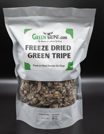 raw freeze dried green tripe