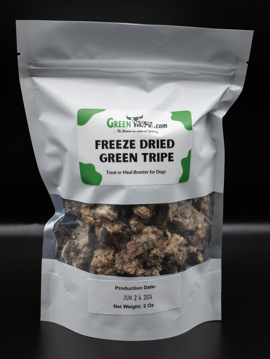 FreezeDried Green Tripe Healthy Raw Dog Food & Treats Gilroy, CA
