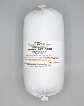 a raw cat food formula manufactured by GreenTripe.com