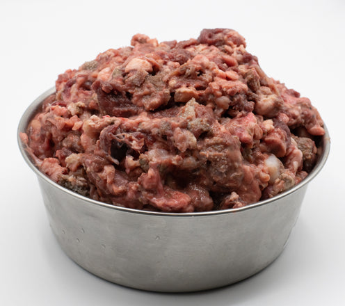 A rich blend of beef organs with green tripe. This formula is manufactured by GreenTripe.com